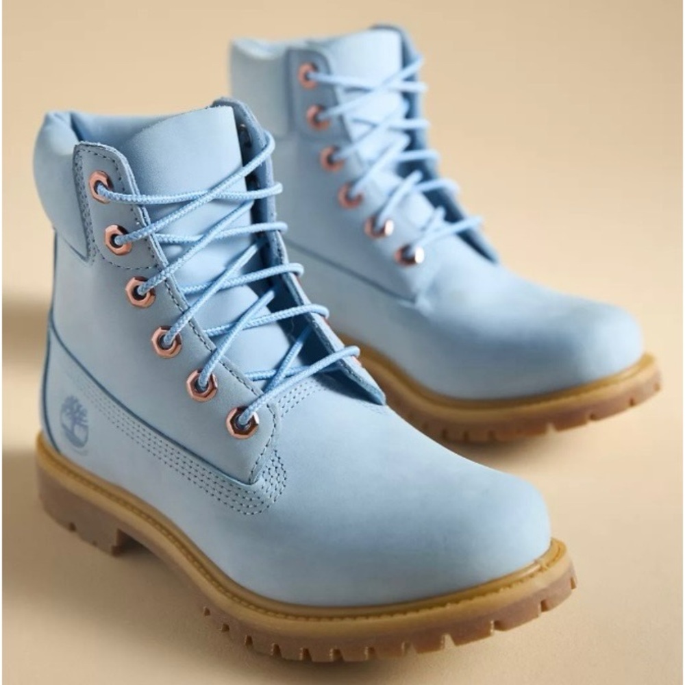 Timberland light blue. Size 8. Smoke free home.